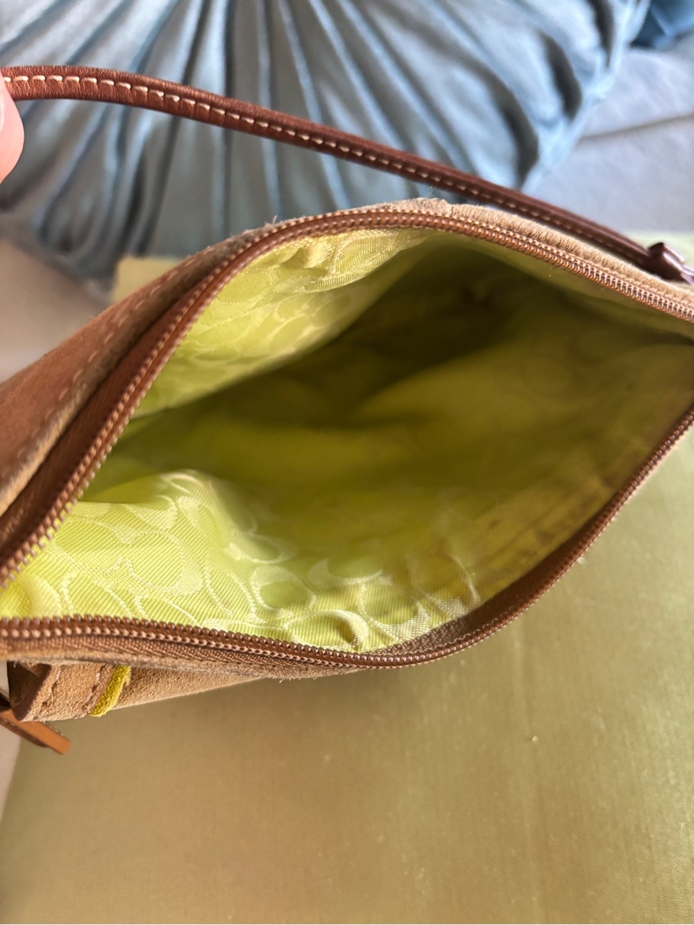 Vintage Coach - SUEDE- wallet purse